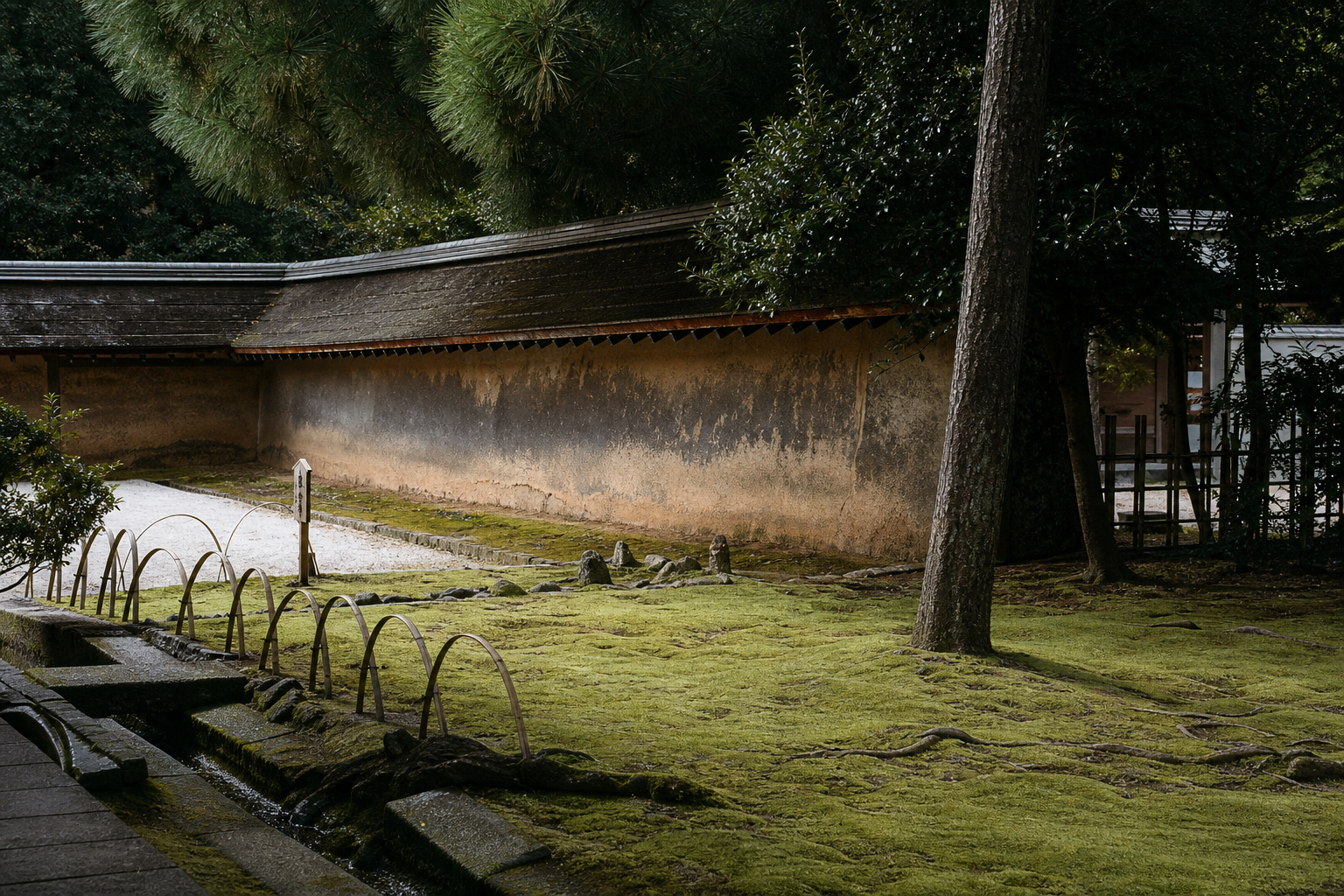 The back garden at Ryo-an-ji temple, Kyoto