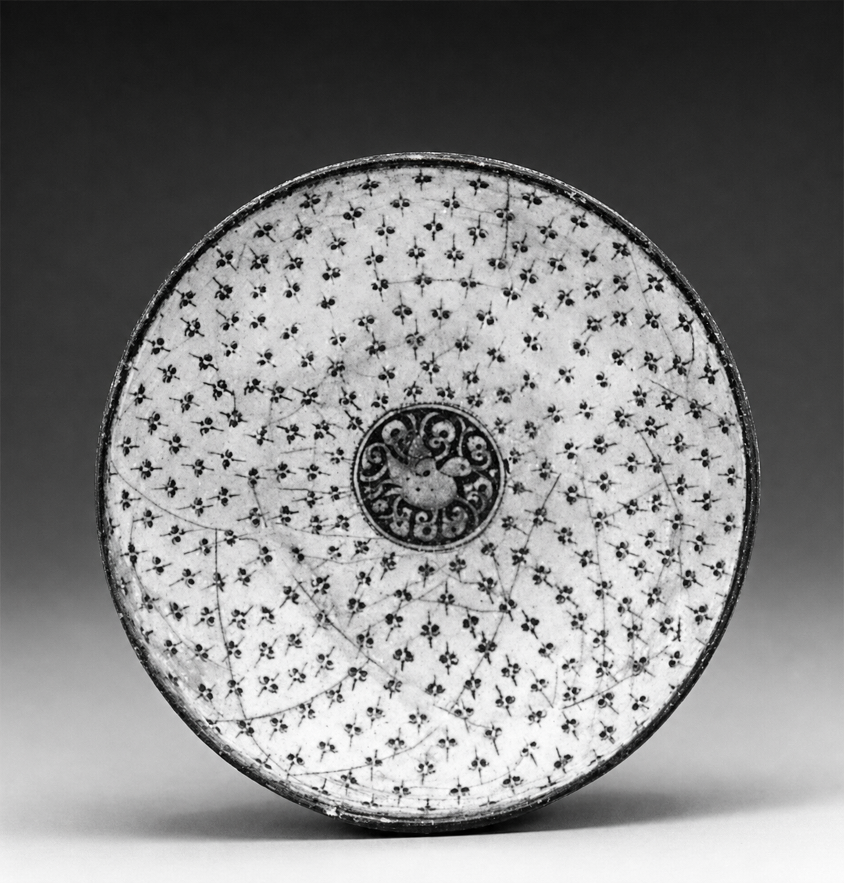 Black and white bowl, Persia, 13th century