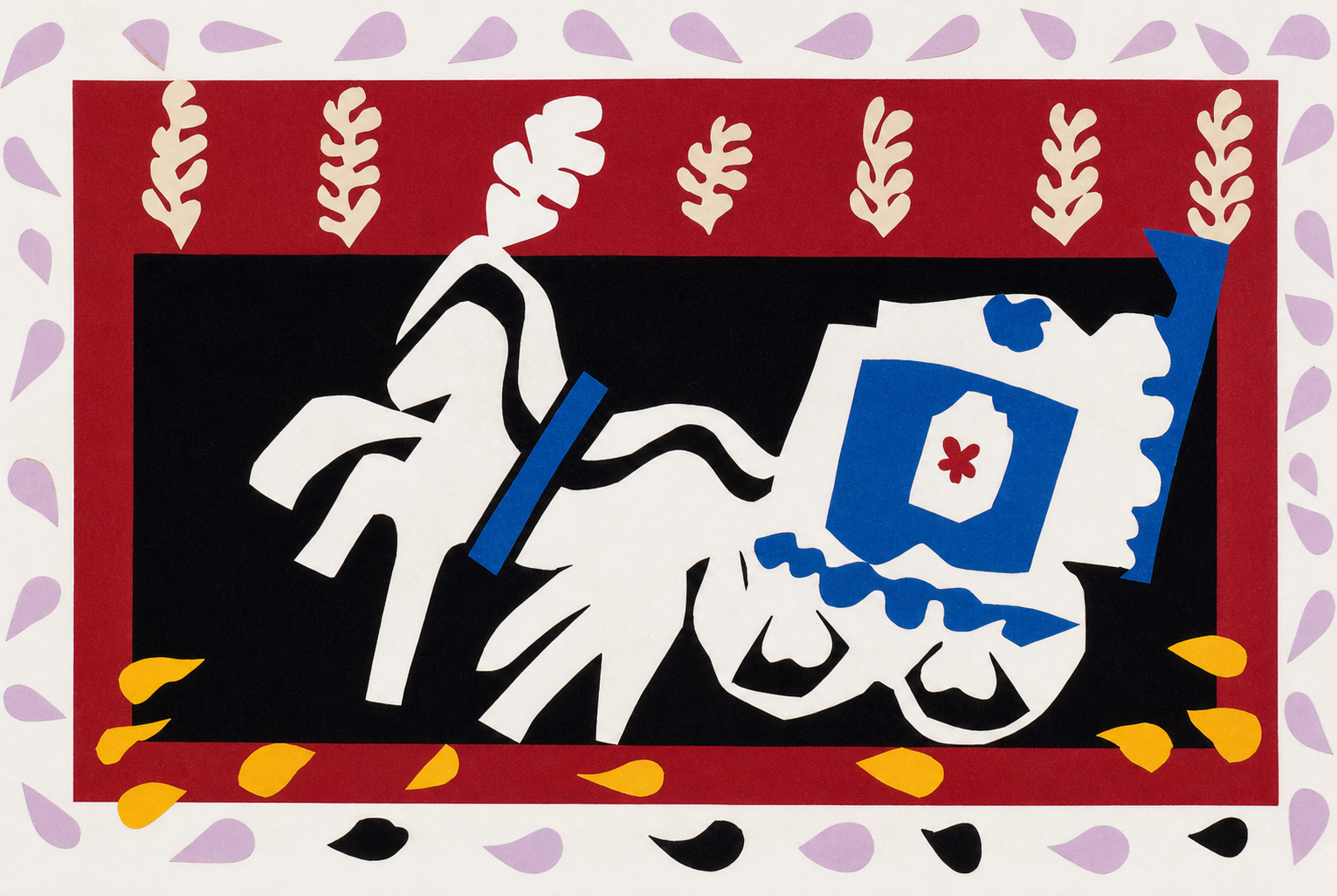 The Funeral of the Clown, from Jazz, Henri Matisse