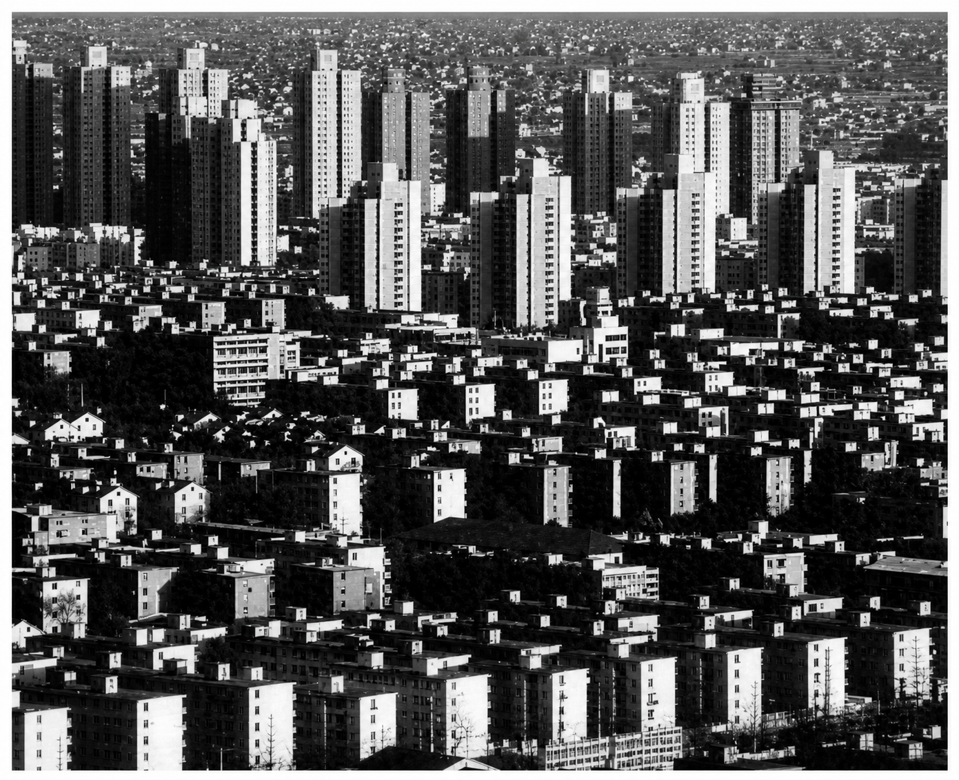 Downtown Shanghai, ugly but still dynamic, the throb of human ex