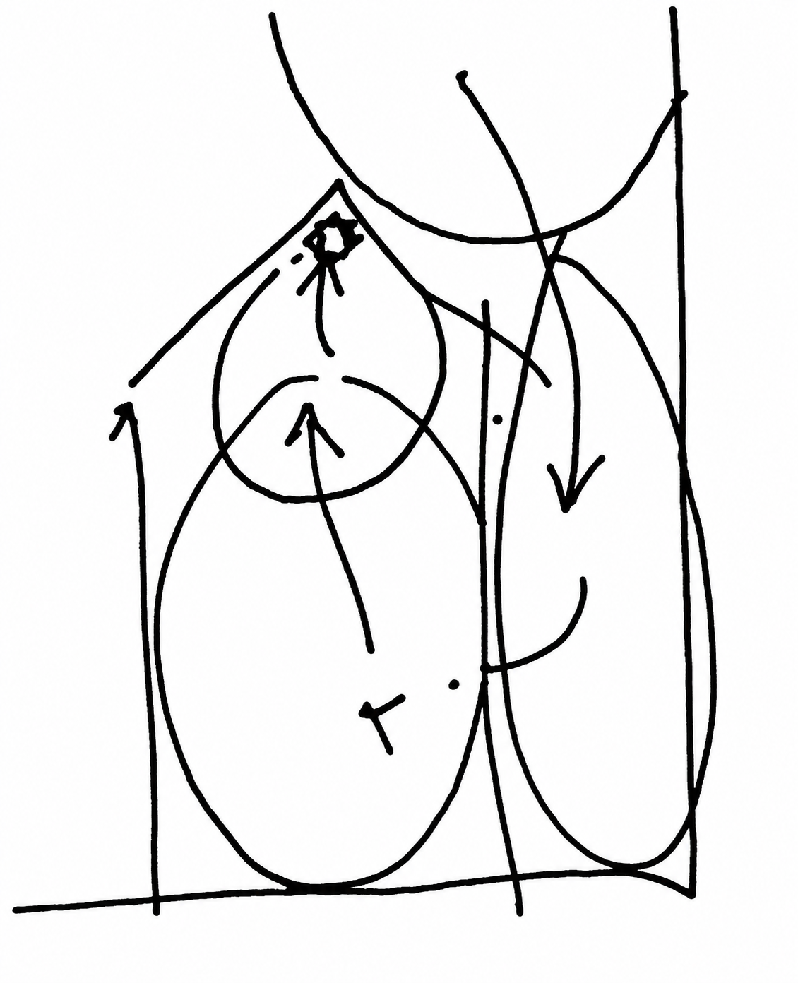 Structure of A, showing the main centers of which it is made.