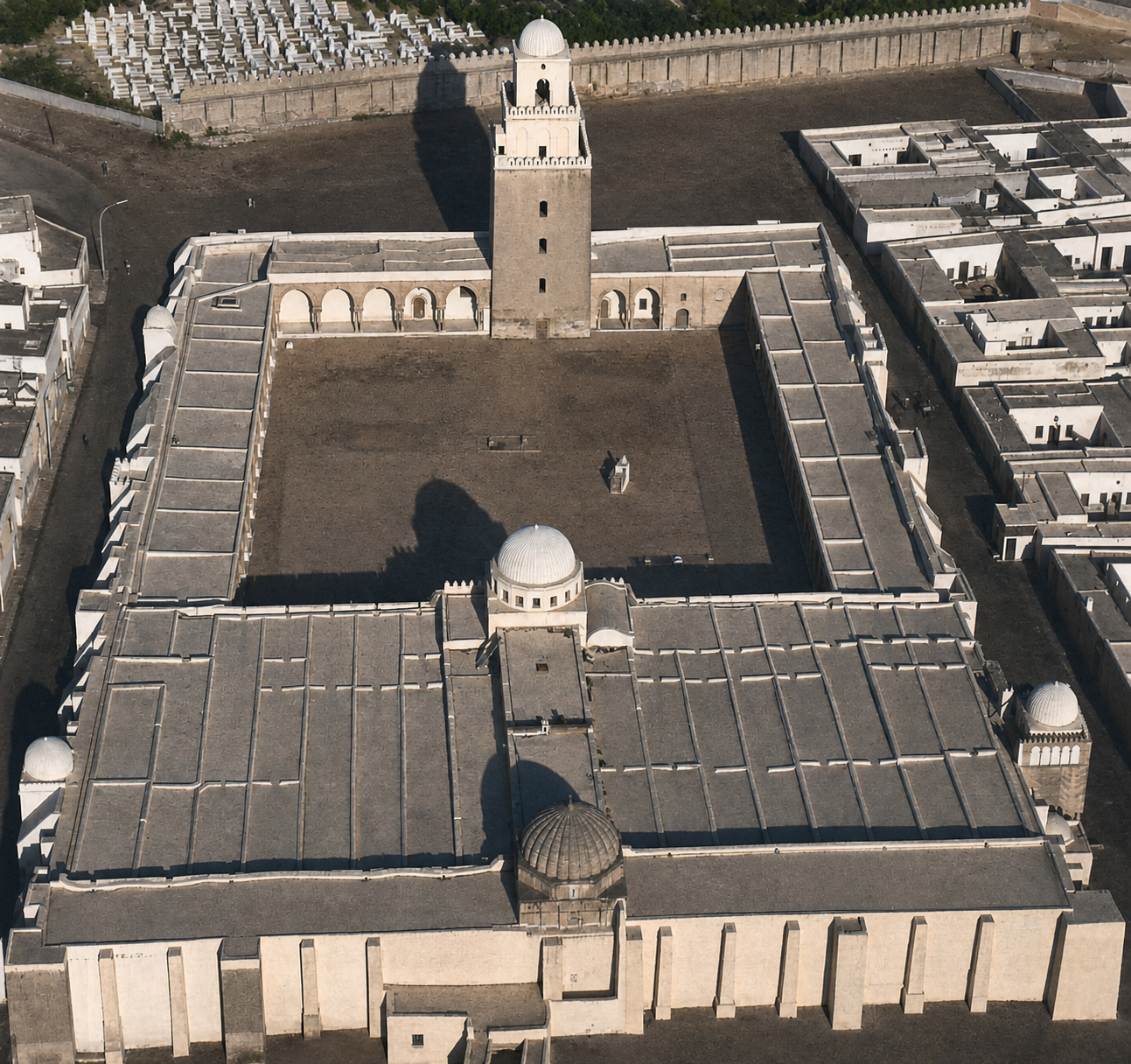 Highly positive example of centers: in the mosque of Kairouan: every part, and every part of every part, is a strong center, and the whole is also a strong center formed by the field effect of all the other centers.