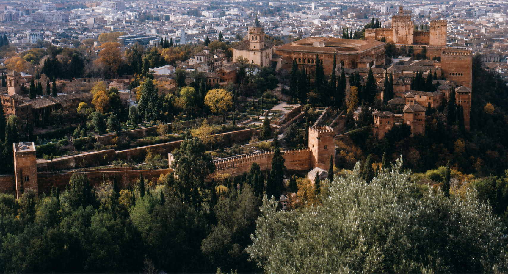 Granada: the Alhambra and the gardens of the Generife. The order is entire!