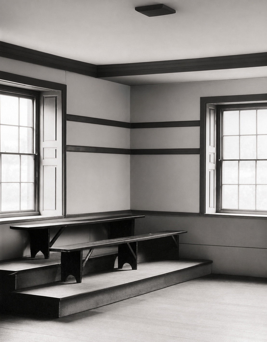 Contrast in a Shaker schoolroom