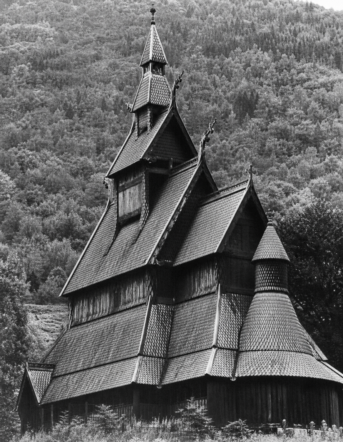 Roofs of a Norwegian stave church