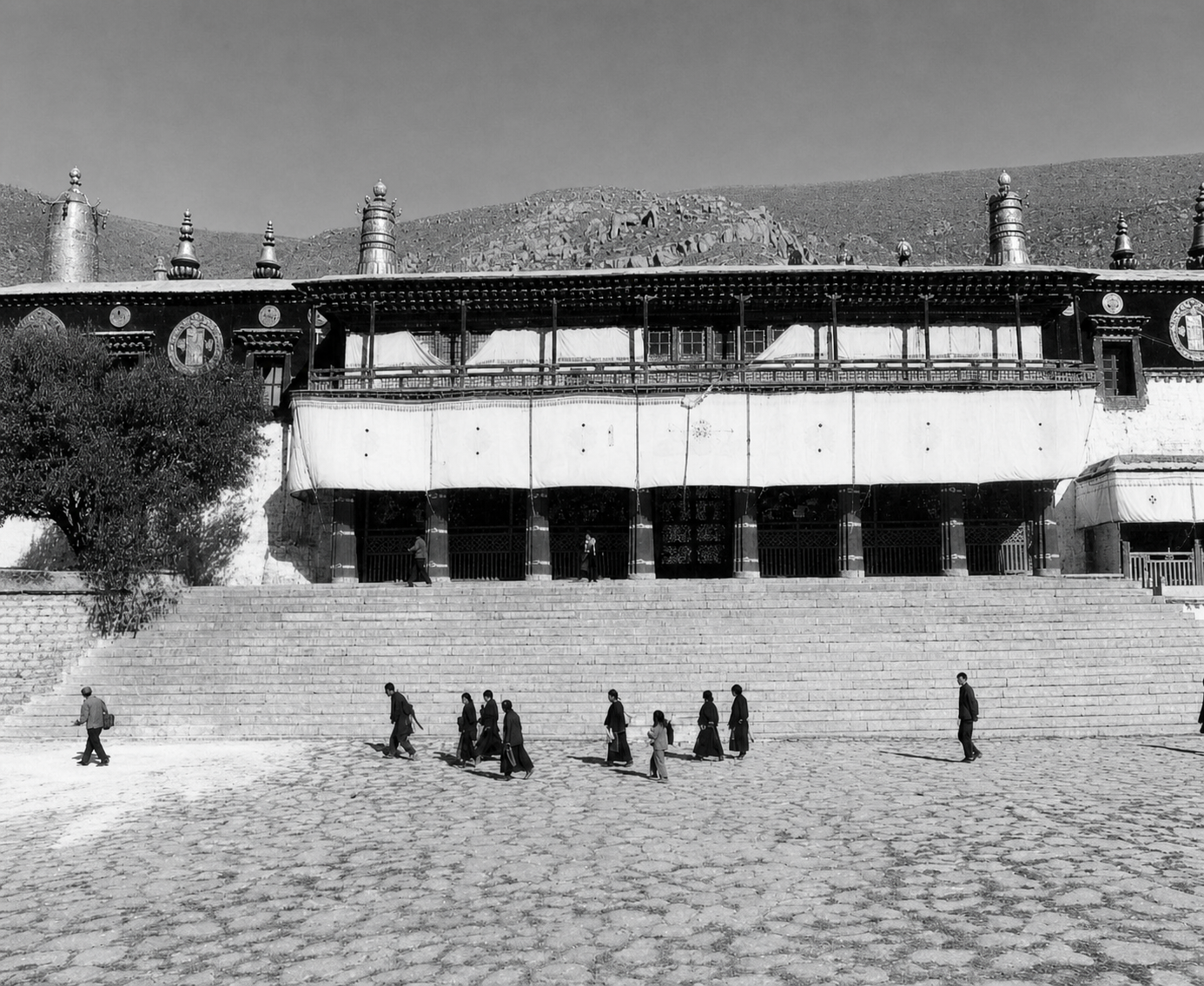 Void in the space in front of the Potala, Tibet