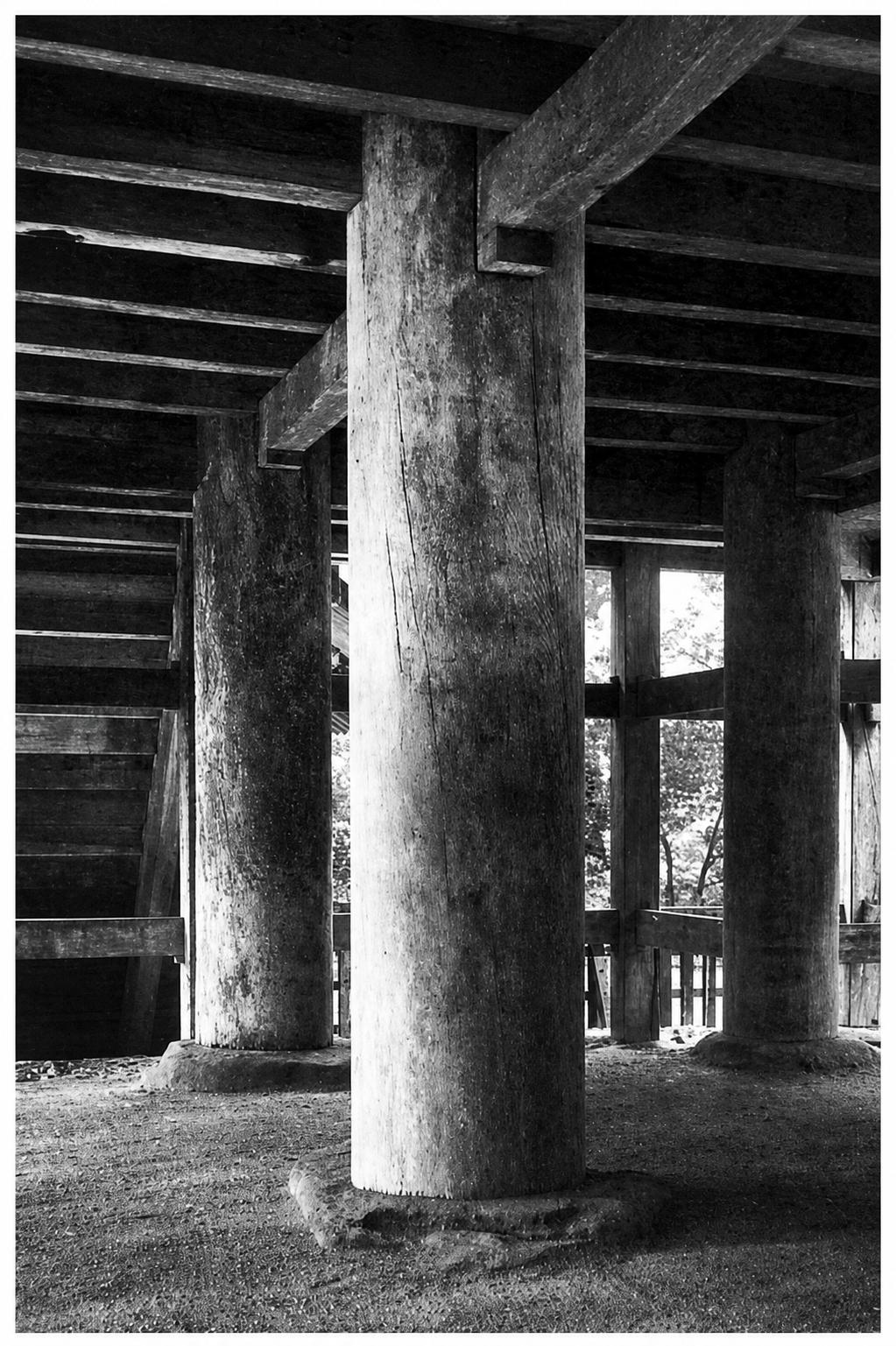 Simplcity and inner calm at its most magnificent. Columns from a Japanese shrine