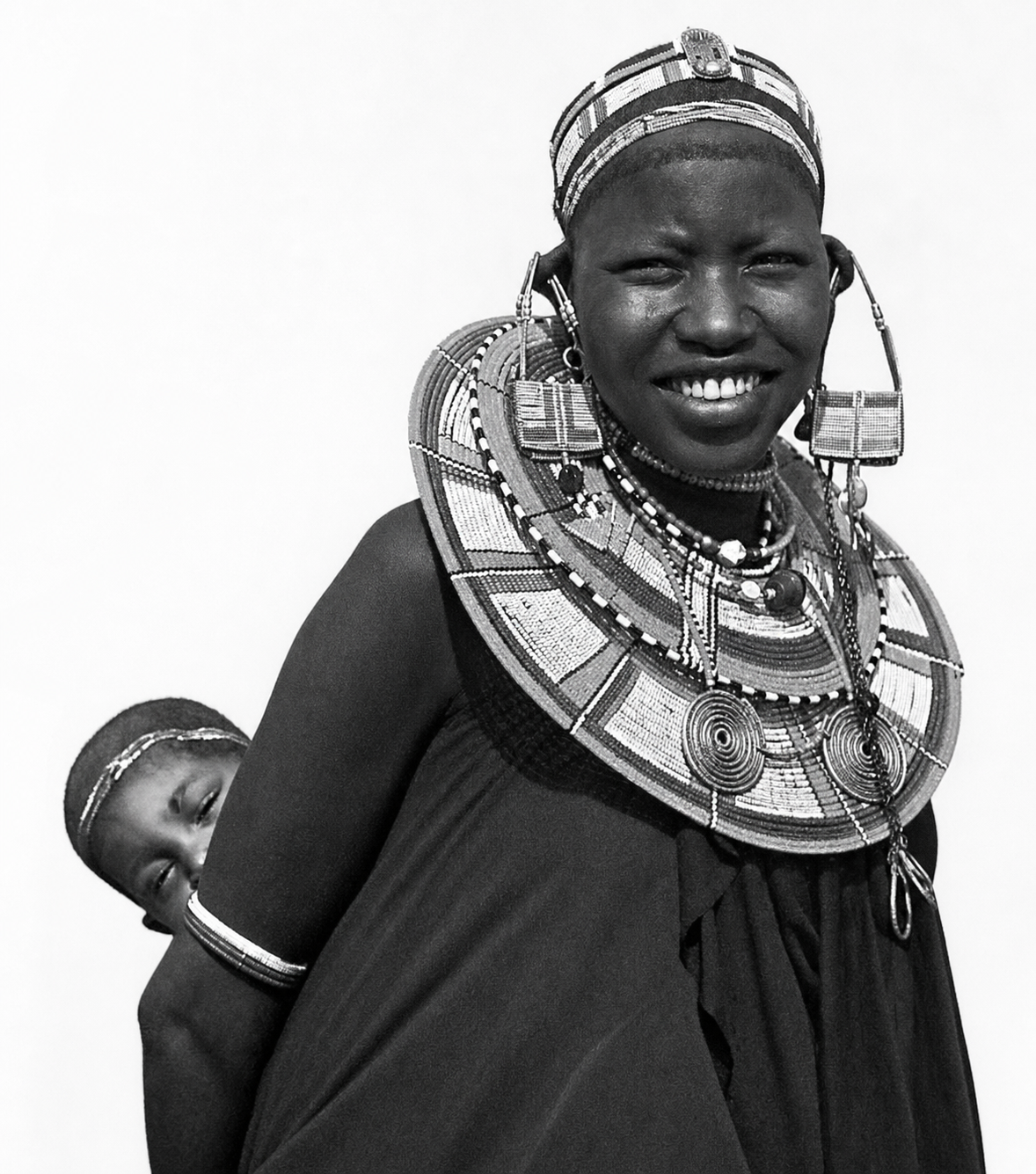 African woman in traditional dre.