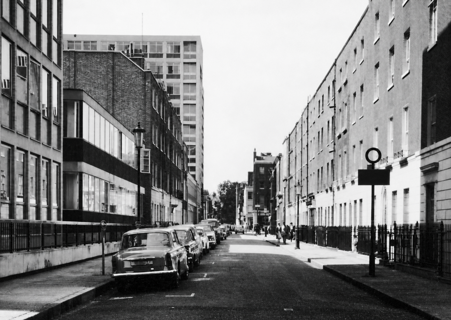 Modern street in central London