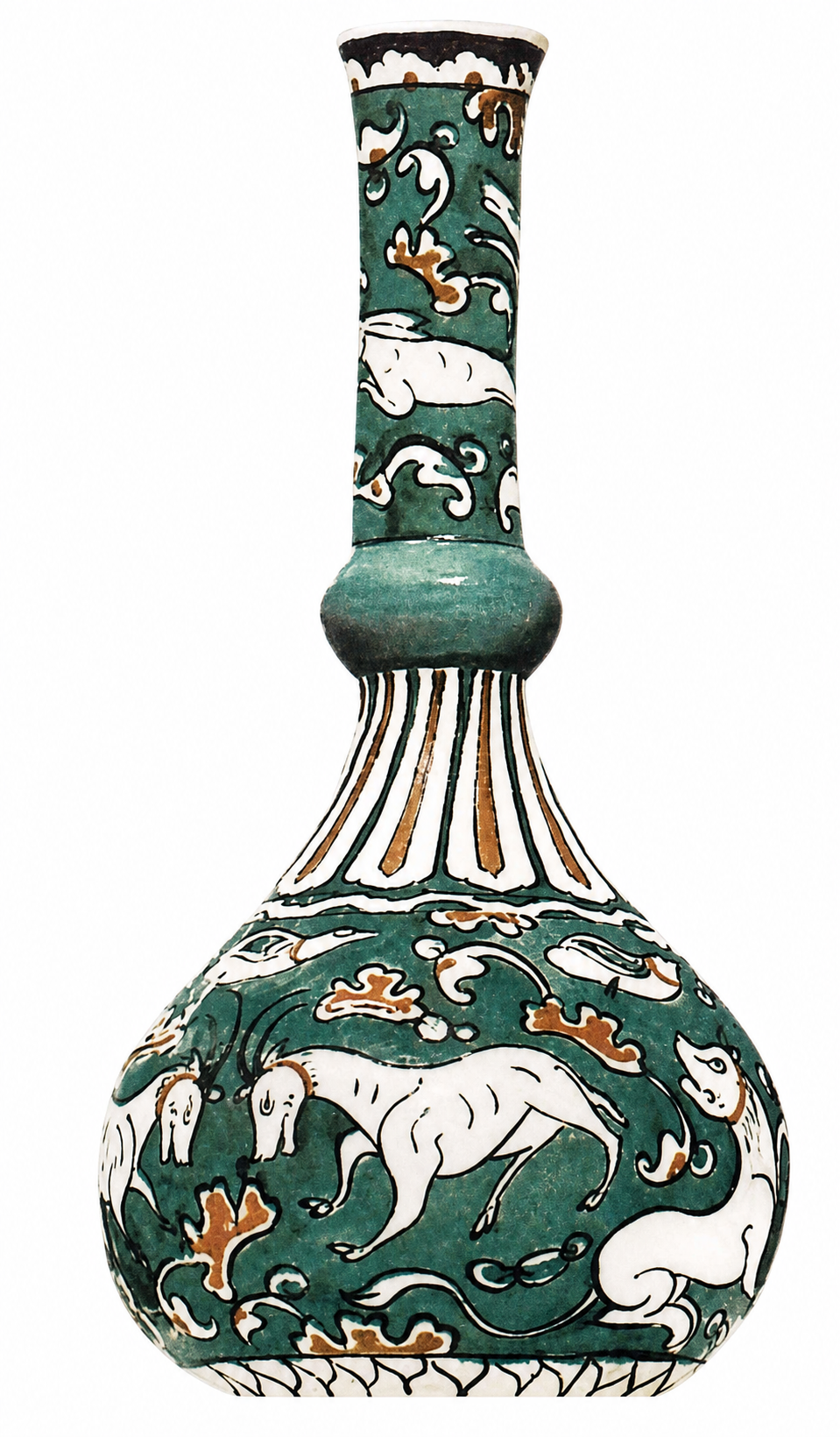 Turkish vase with animals: from the 16th century