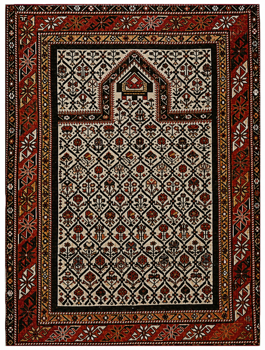 Ersari prayer rug. This one Bill liked less; but he said that it was more like his self.