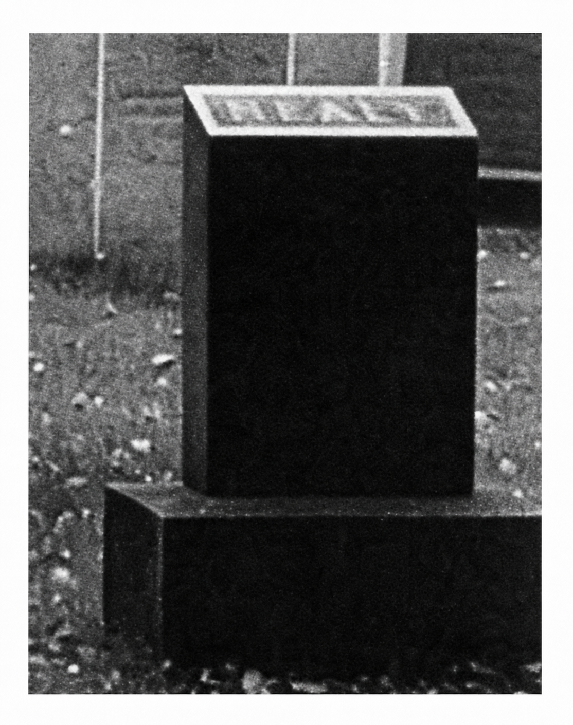 Plain tombstone has relatively little self