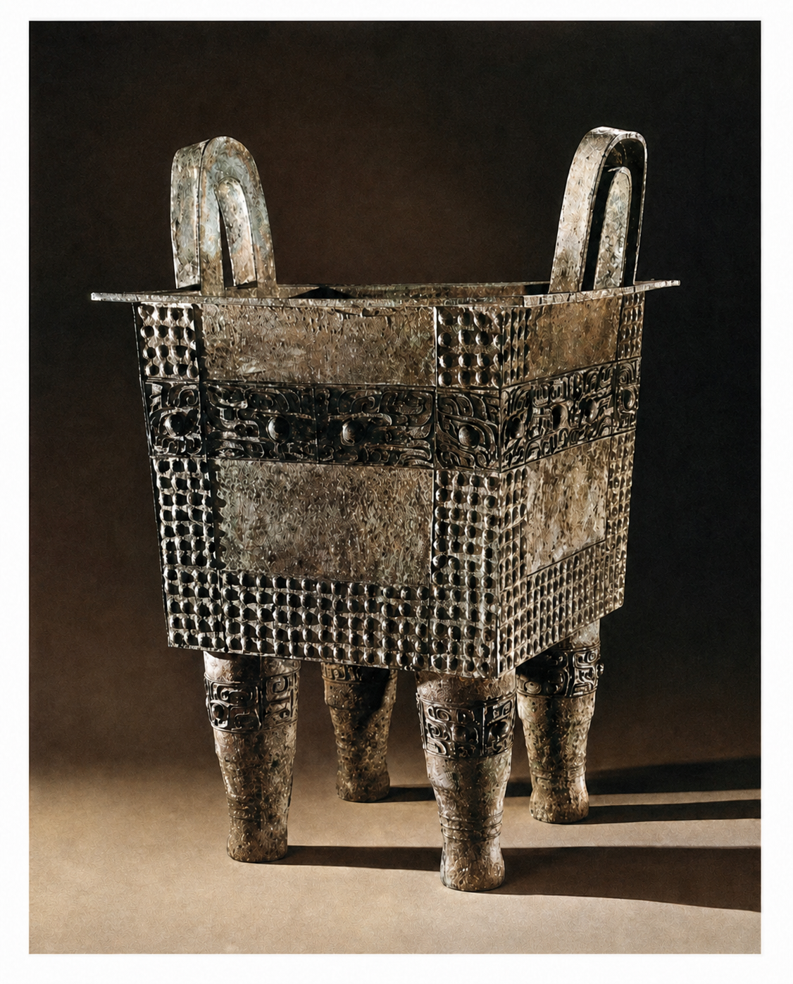 Another object with a powerful degree of self: this is a Chinese bronze from the Shang dynasty, about 1500 8.c.