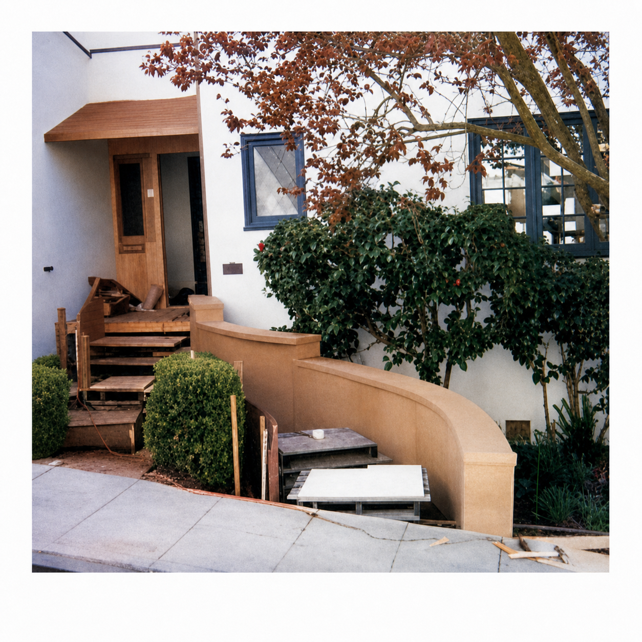 The curved line embellished and given real dimension, to get a more accurate version of the line of the curve.