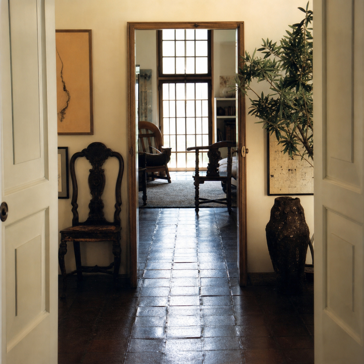 Another room given its tranqulity by the end of a sequence