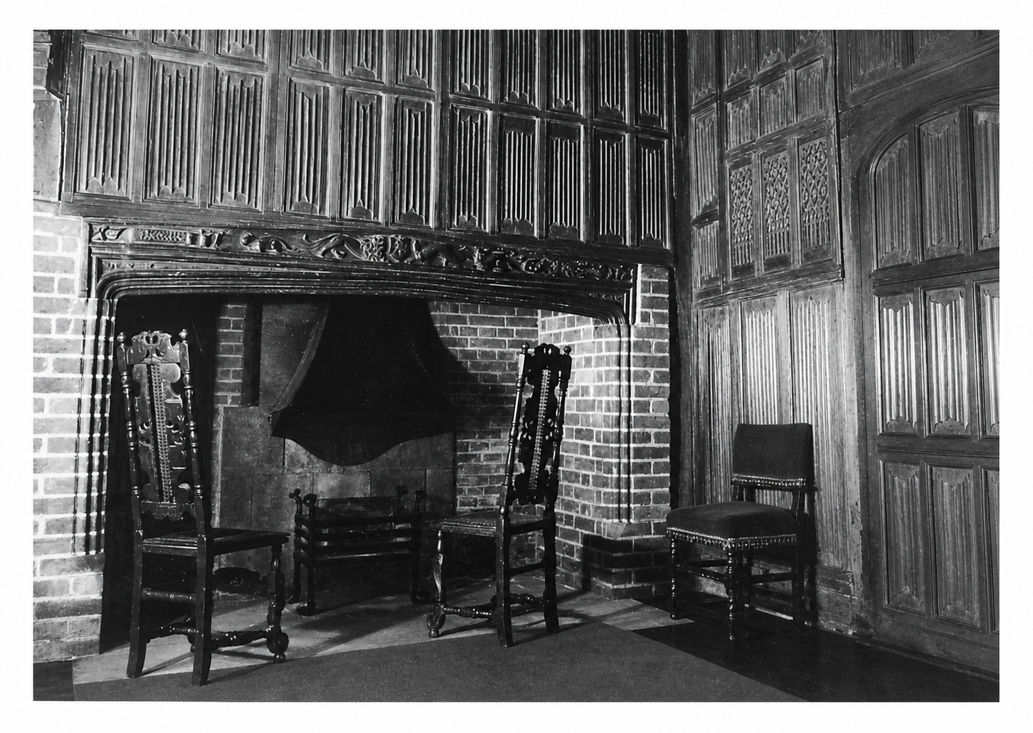 The fireplace