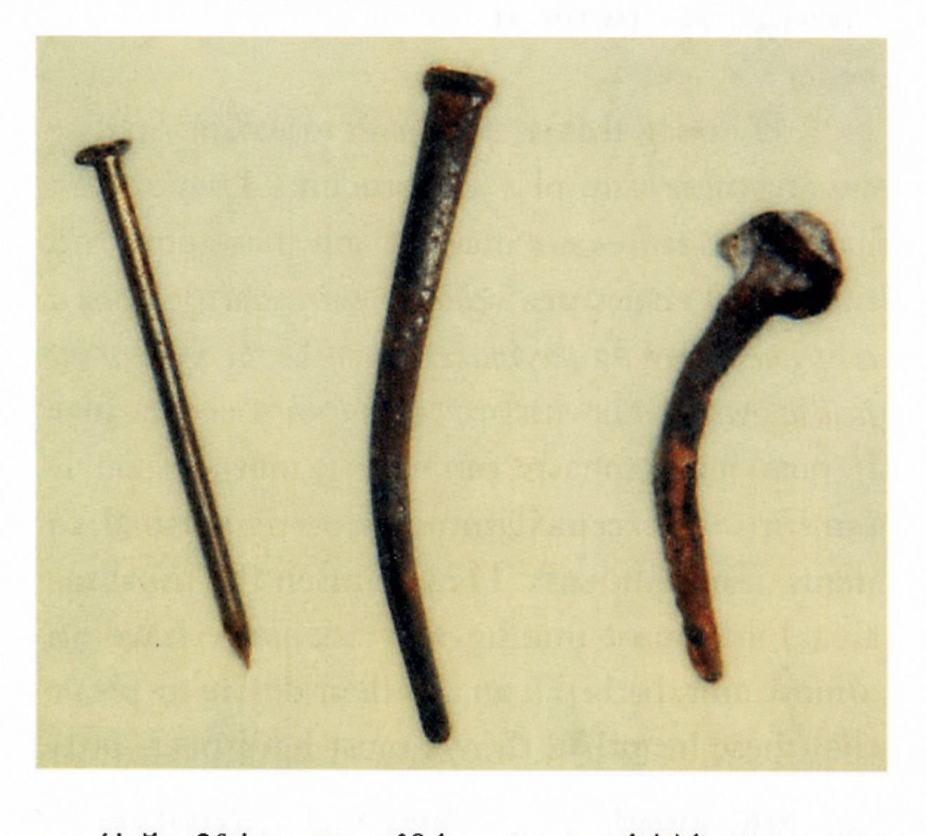 Nails: 20th-century, 19th-century, and 14th-century