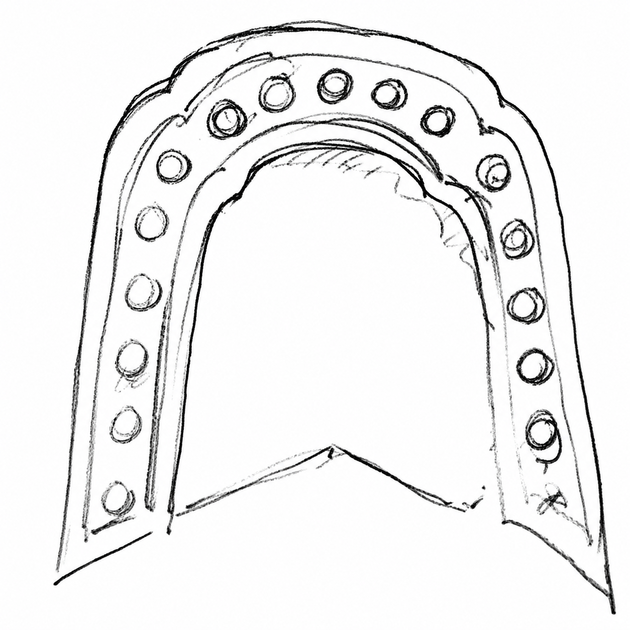 Drawing of the life of the tile and its centers shape or its design? What is the center, in space, which this piece of clay creates?