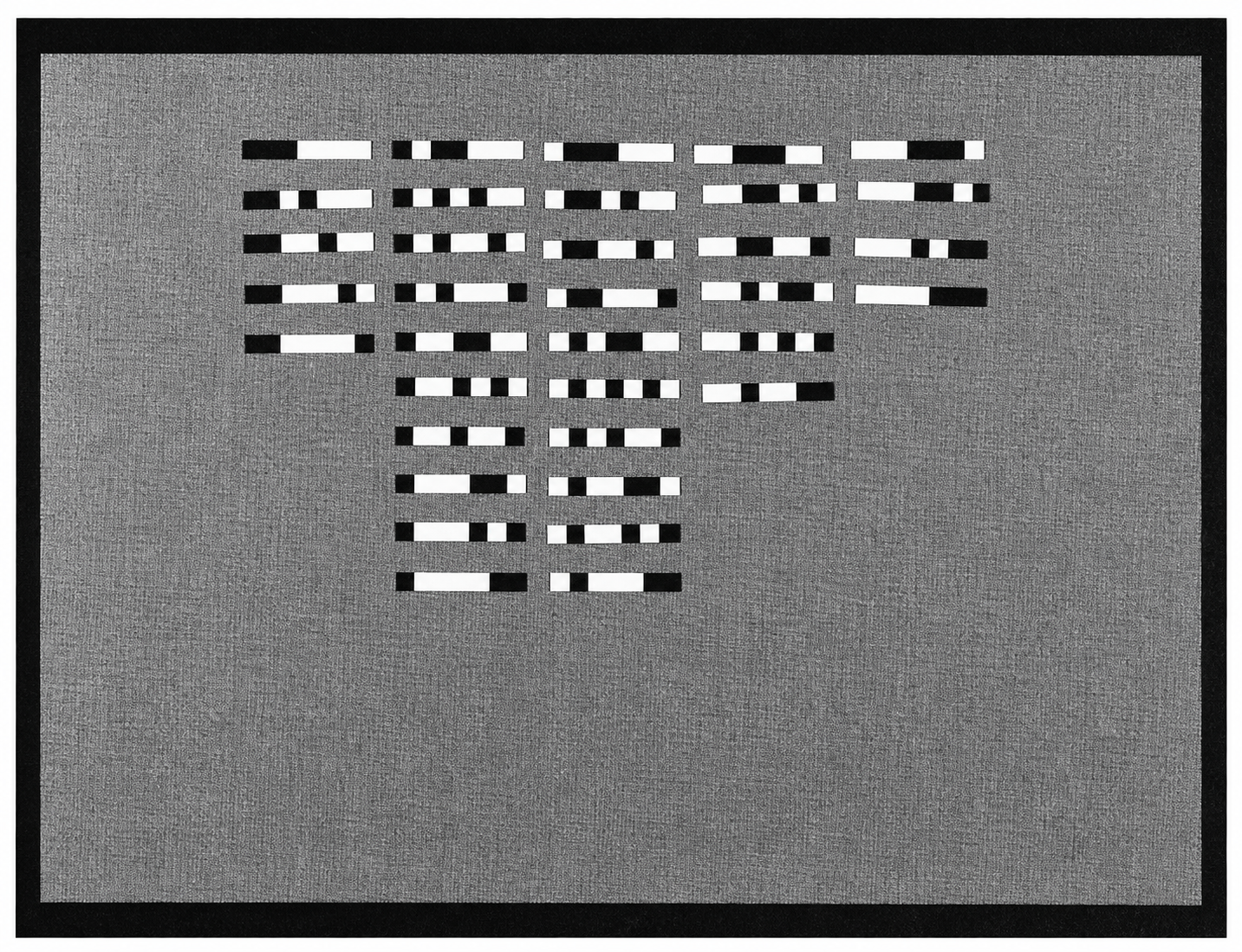 Typical layout based on left-right reading of the patterns