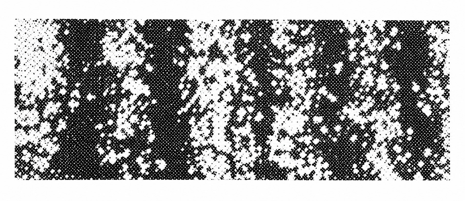 Photograph of the interference fringes made by electrons hitting a wall in the two-slit experiment